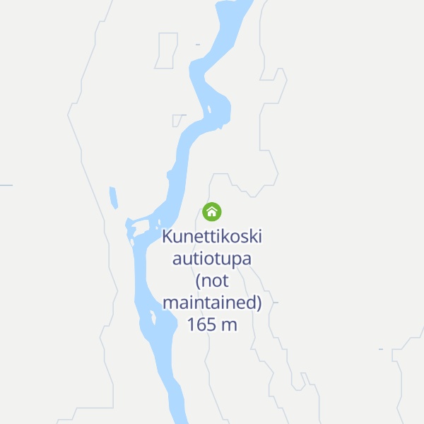 Map of Kunettikoski autiotupa (not maintained)