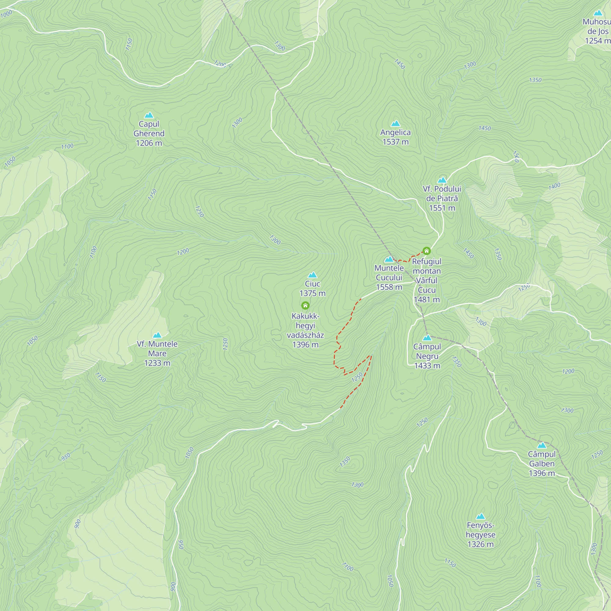Kakukk-hegyi vadászház map