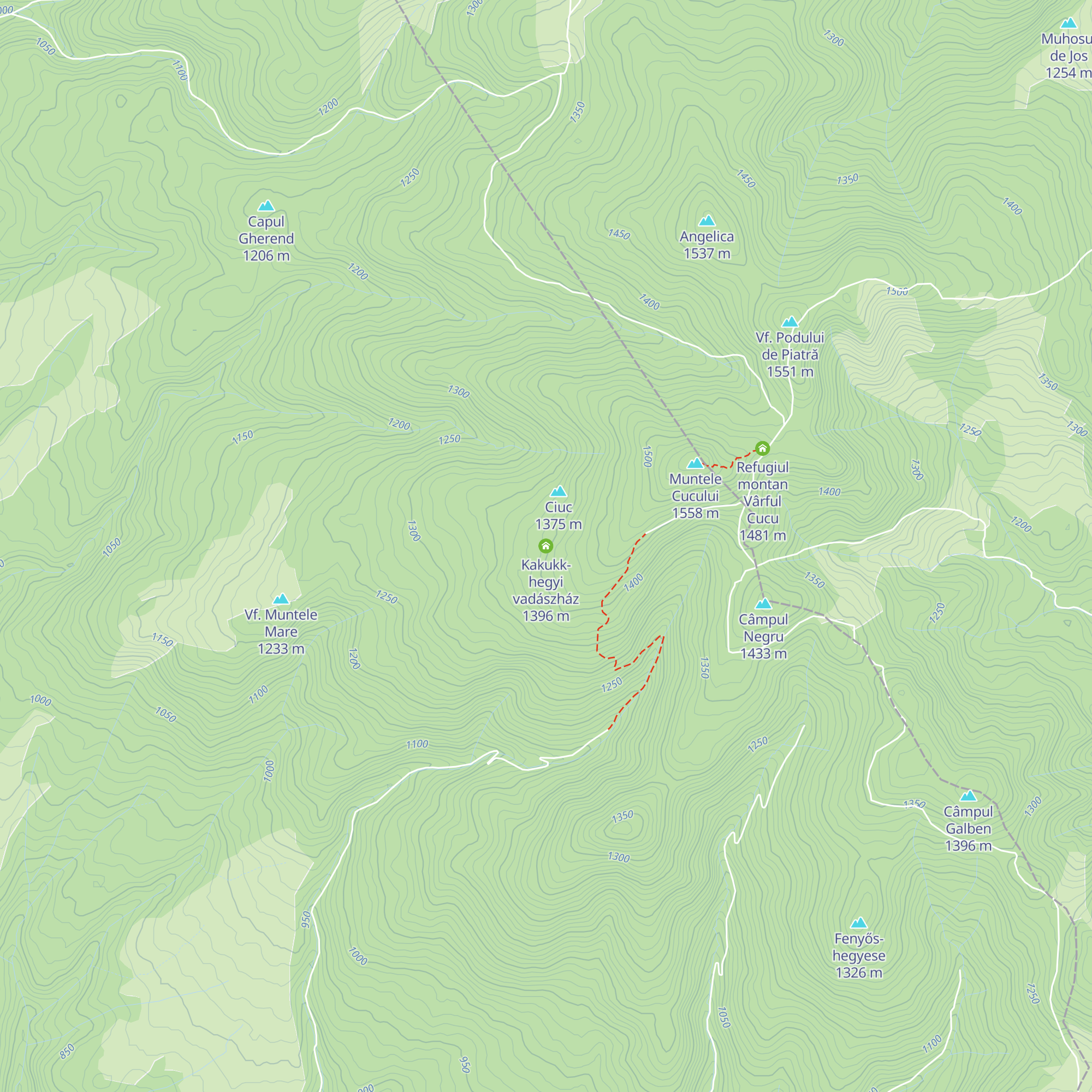 Kakukk-hegyi vadászház map