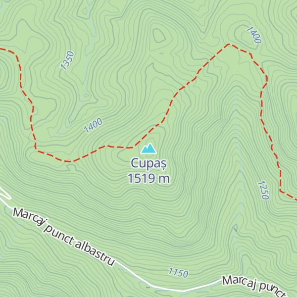 Map of Cupaș
