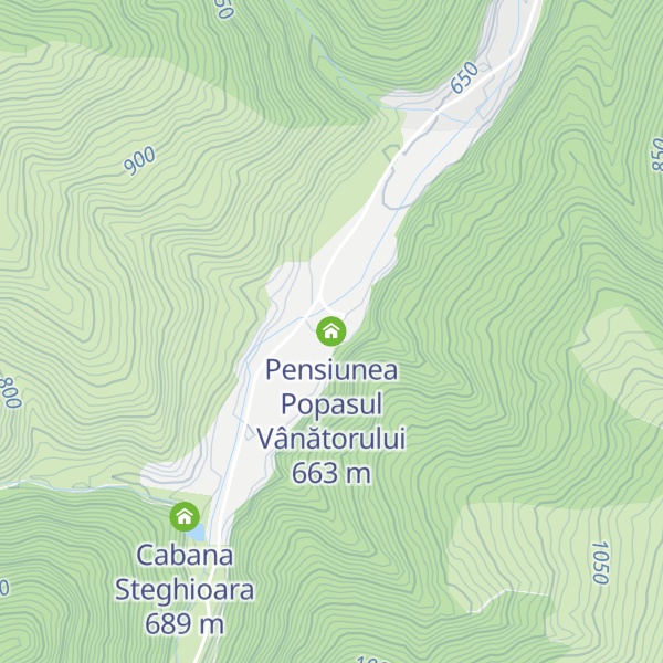 Map of Pensiunea Popasul Vânătorului