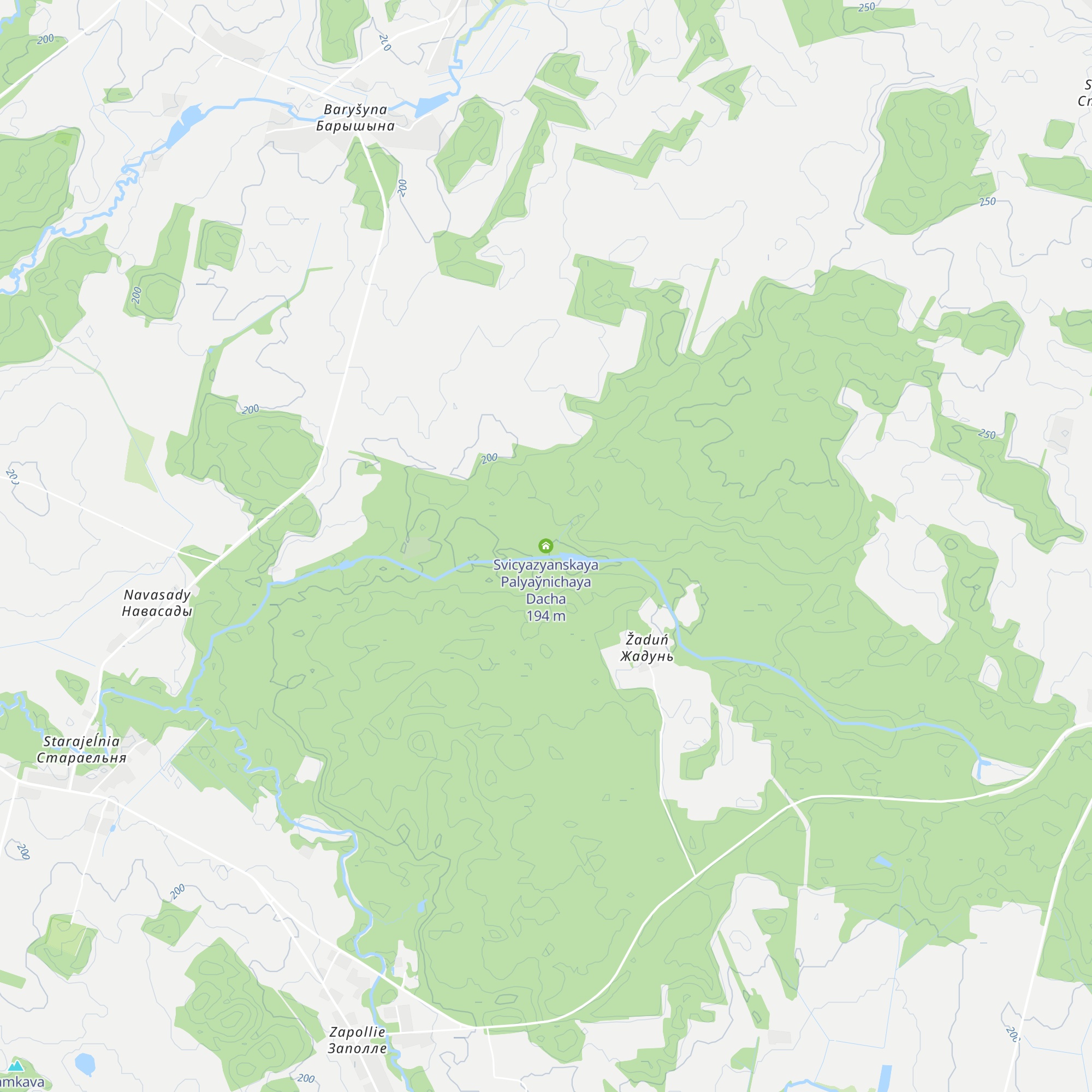 Svicyazyanskaya Palyaўnichaya Dacha map