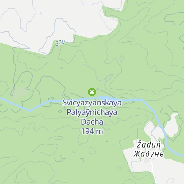 Map of Svicyazyanskaya Palyaўnichaya Dacha