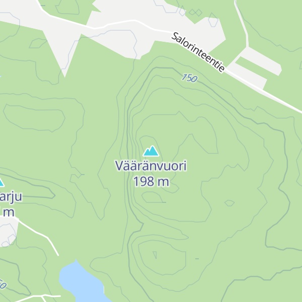 Map of Vääränvuori