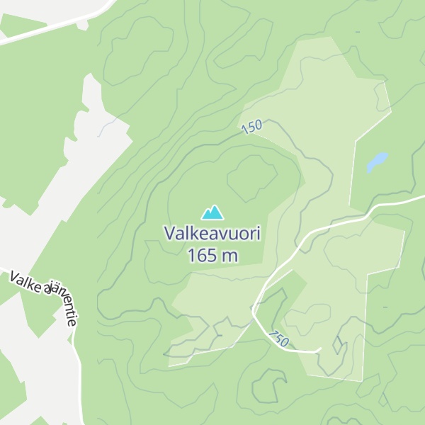 Map of Valkeavuori