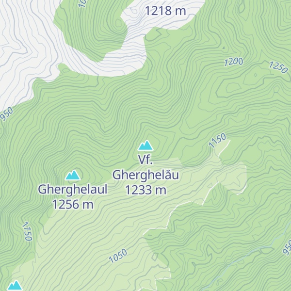 Map of Vf. Gherghelău