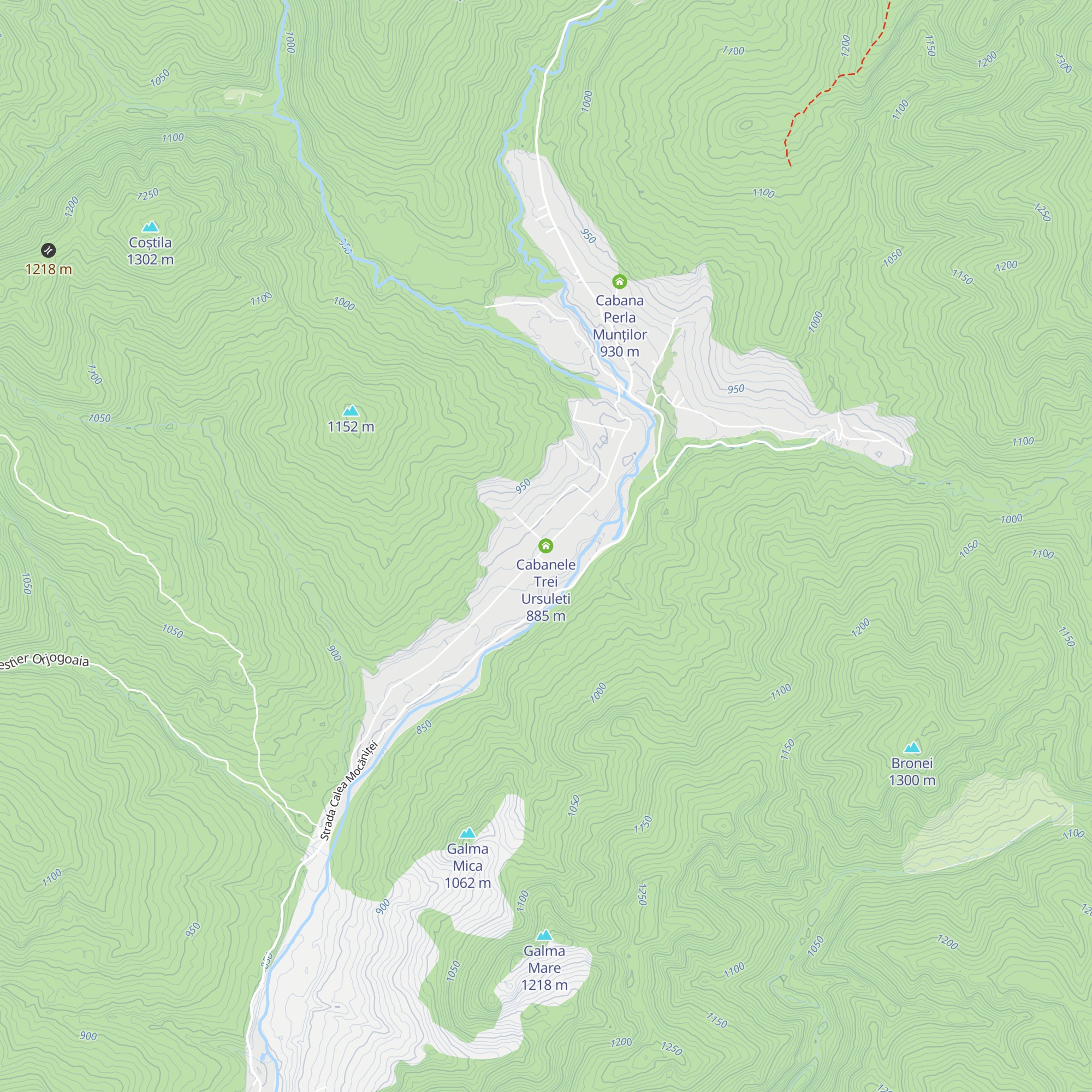 Cabanele Trei Ursuleti map