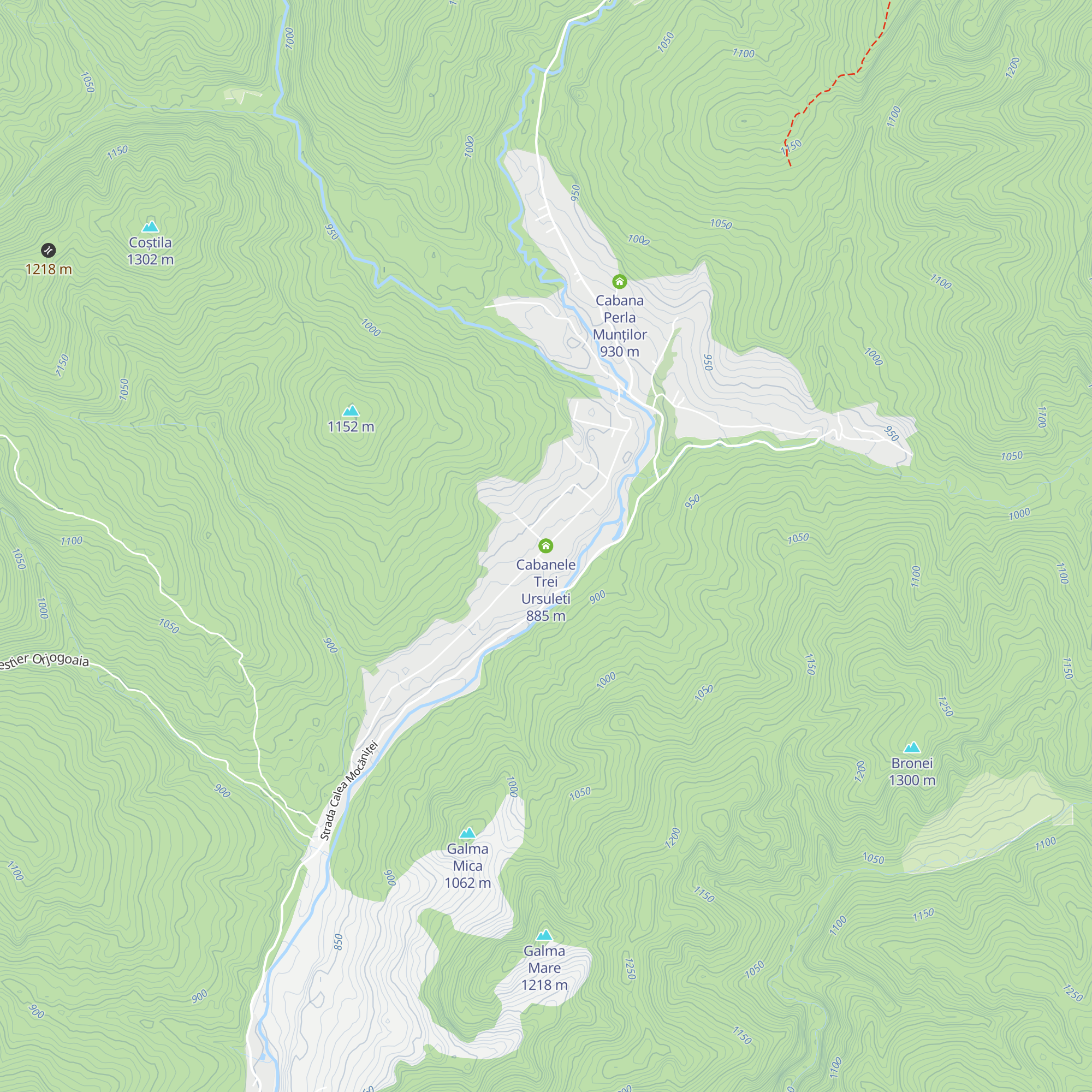 Cabanele Trei Ursuleti map