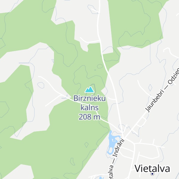 Map of Birznieku kalns