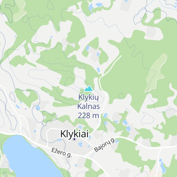 Map of Klykių Kalnas