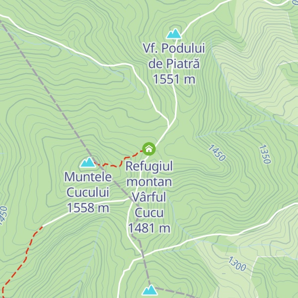 Map of Refugiul montan Vârful Cucu