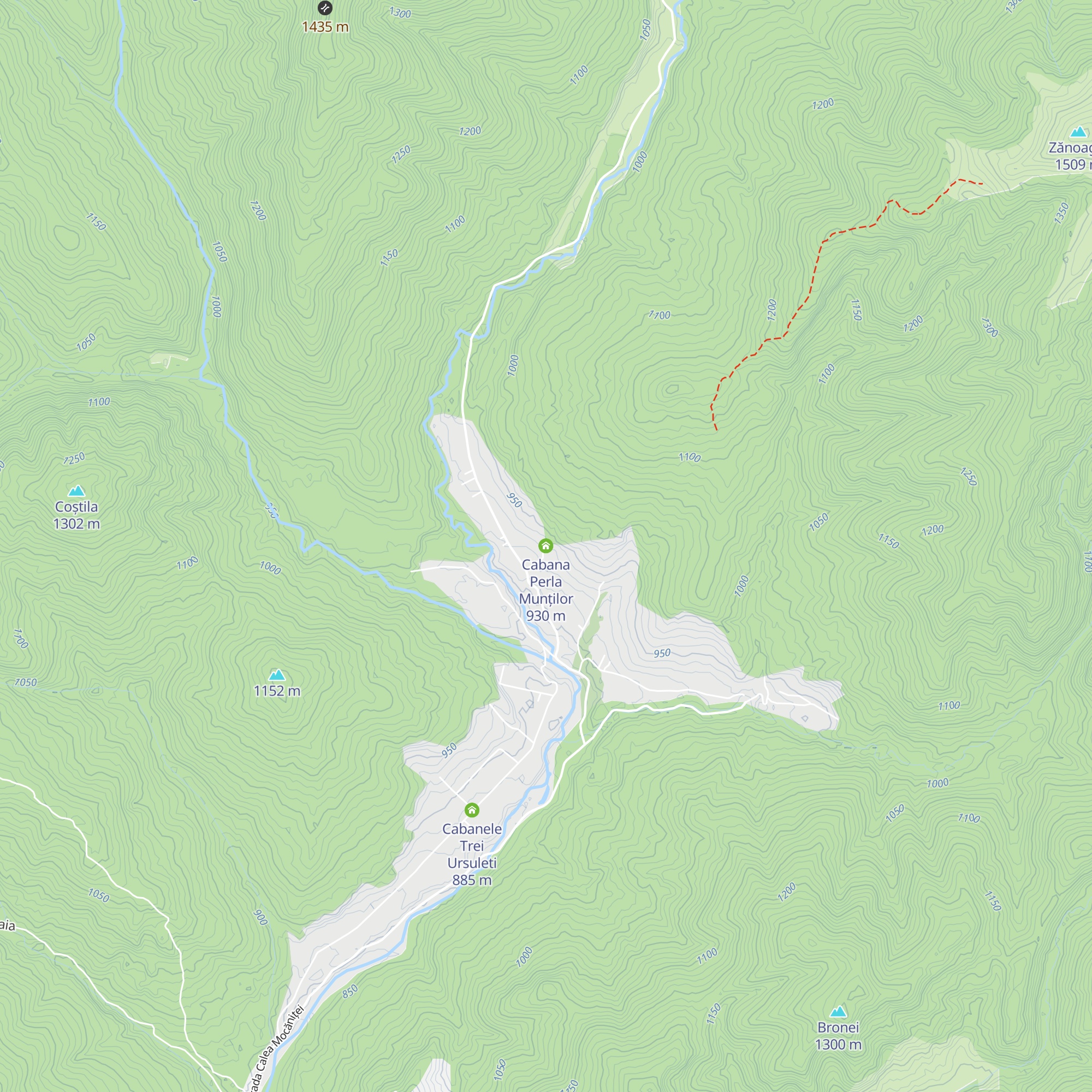 Cabana Perla Munților map