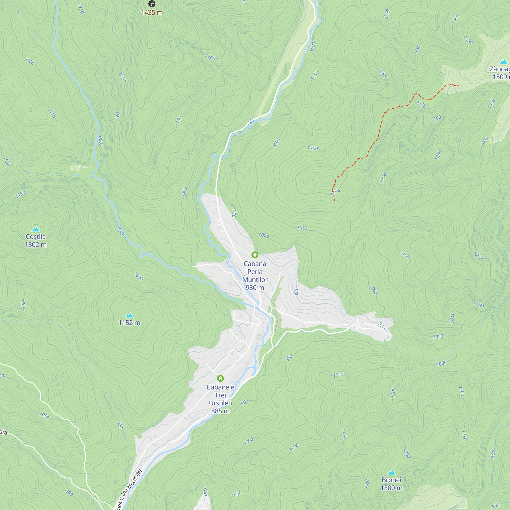Cabana Perla Munților map