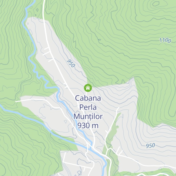 Map of Cabana Perla Munților