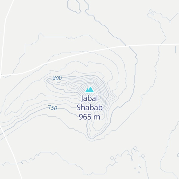 Map of Jabal Shabab