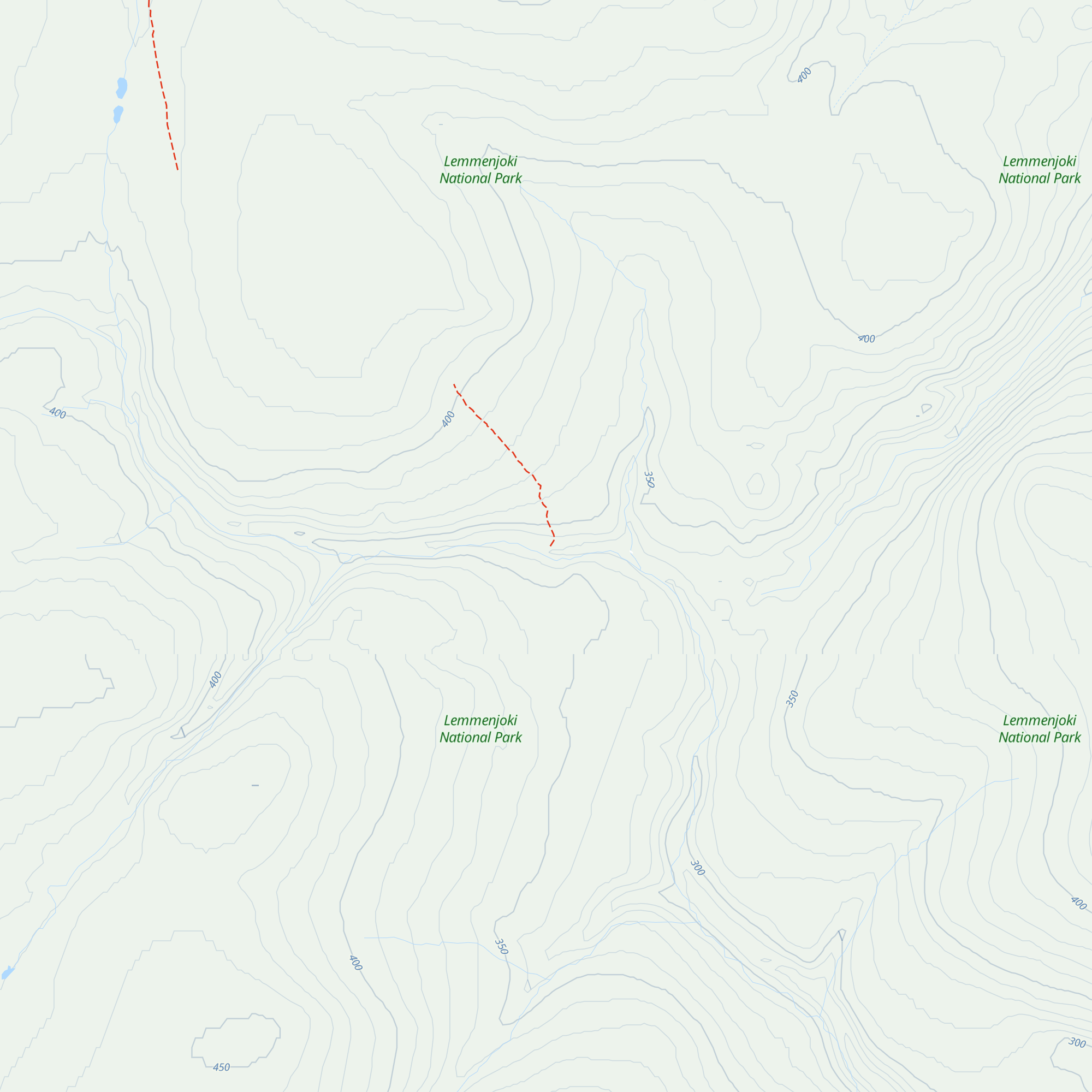 Morgamojan kultala, autiotupa map