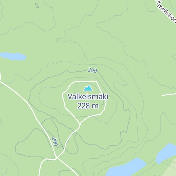 Map of Valkeismäki