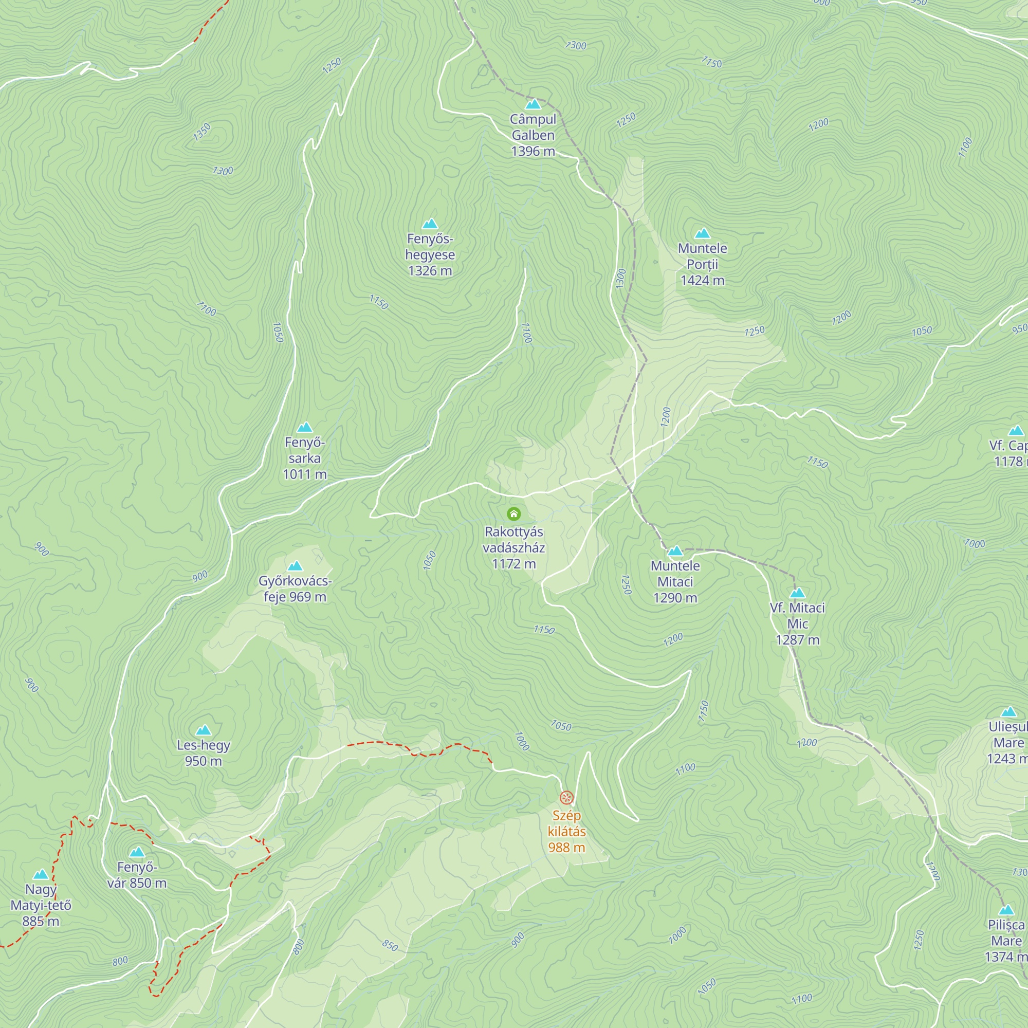 Rakottyás vadászház map