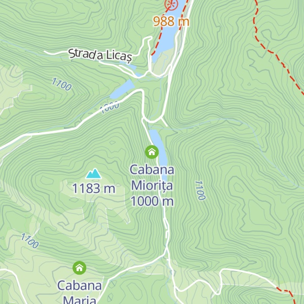 Map of Cabana Miorița