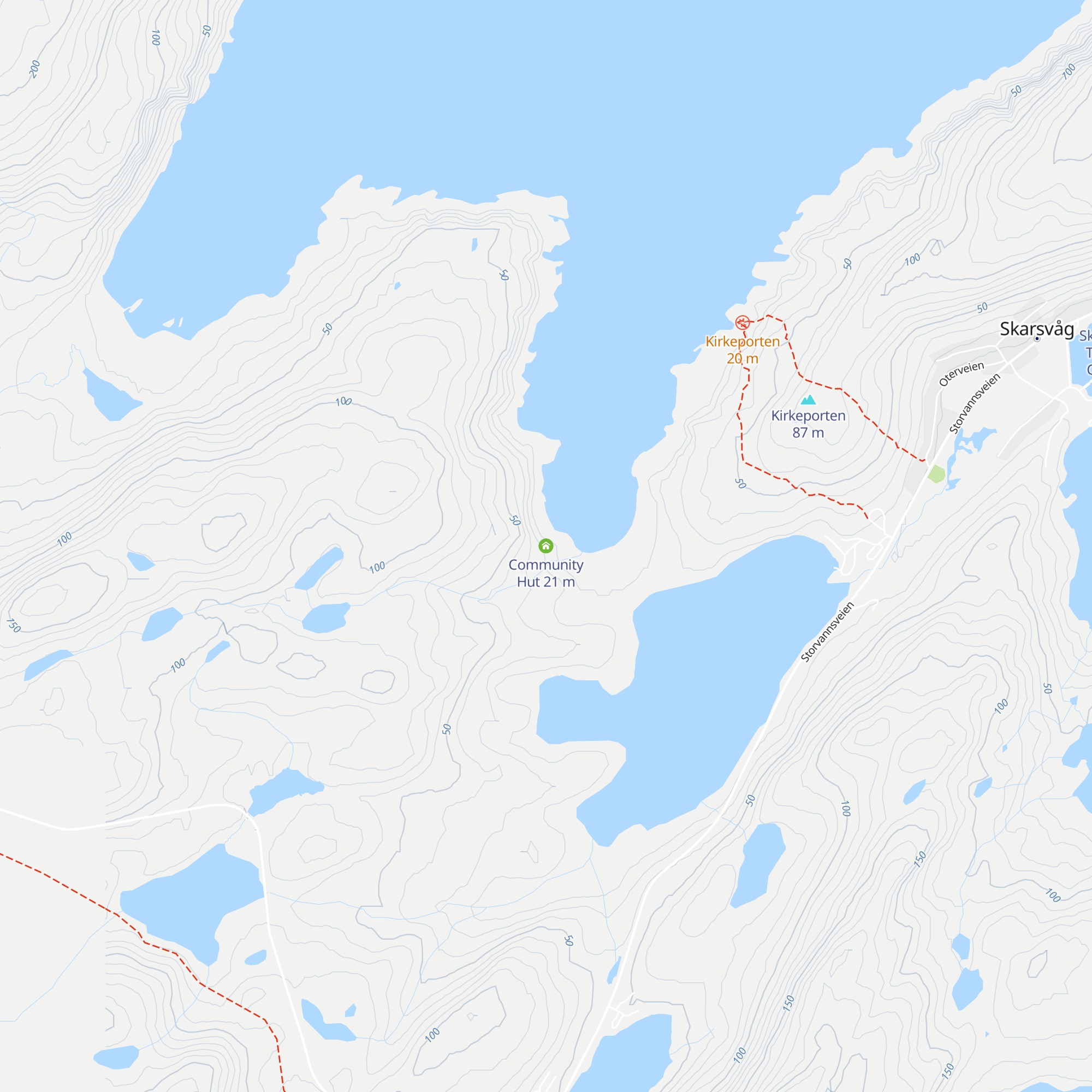 Community Hut map