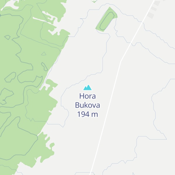 Map of Hora Bukova