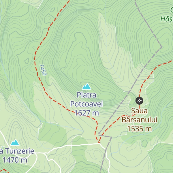 Map of Piatra Potcoavei
