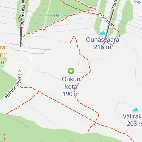Map of Oukun kota
