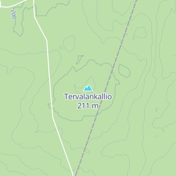 Map of Tervalankallio