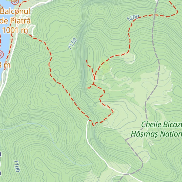 Map of Piatra Ucigașului