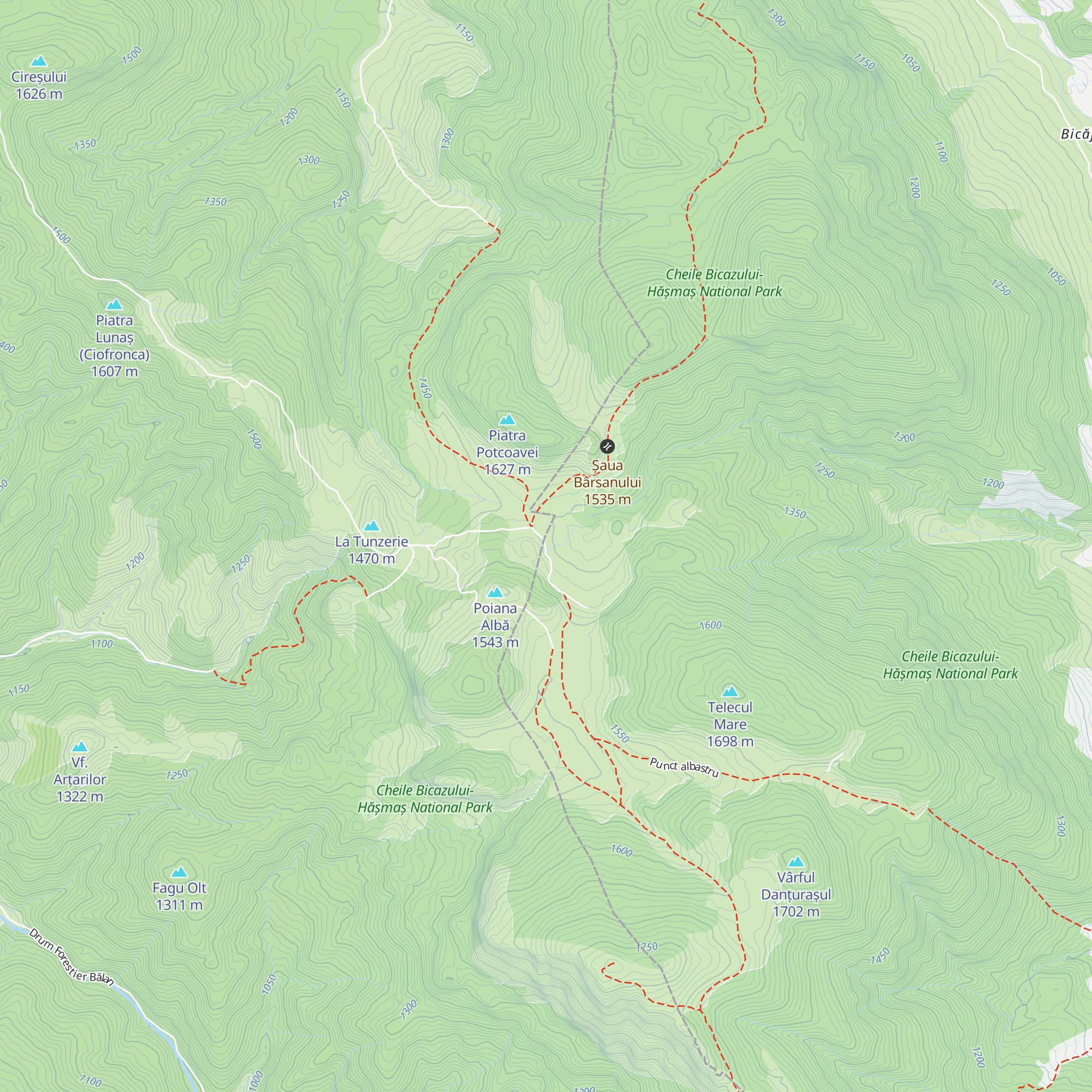 Menedékház map
