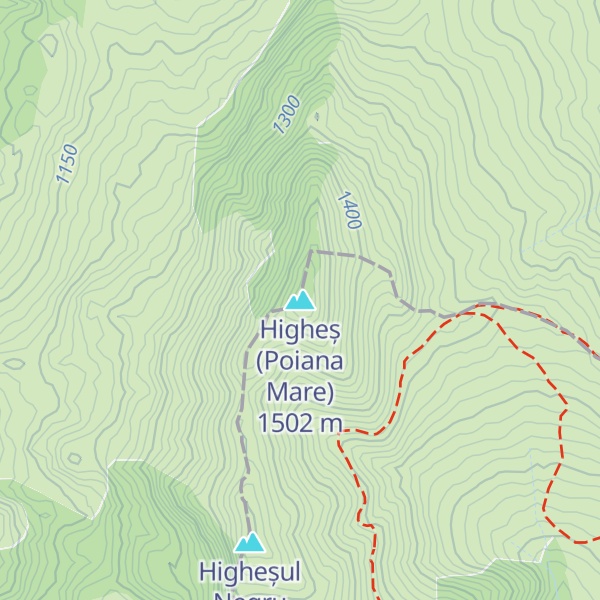 Map of Higheș (Poiana Mare)