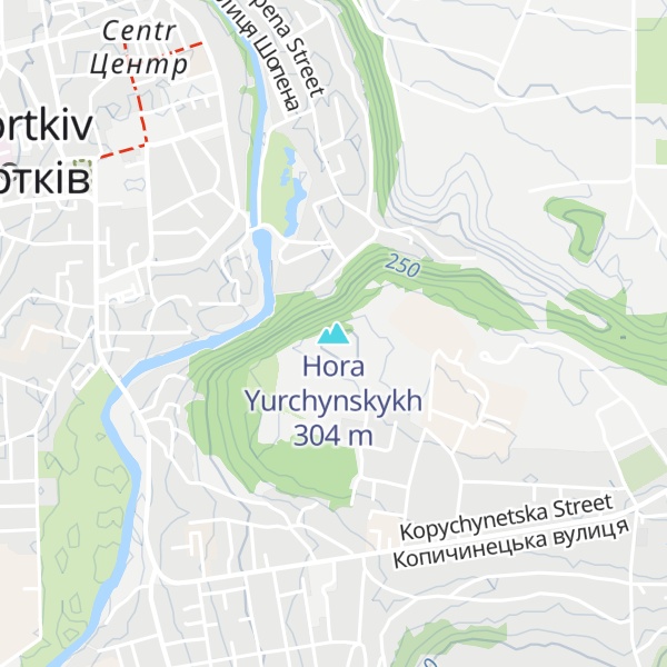 Map of Hora Yurchynskykh
