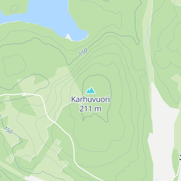 Map of Karhuvuori