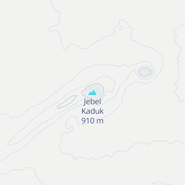 Map of Jebel Kaduk