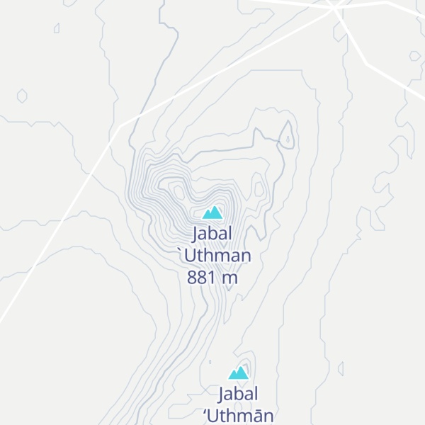 Map of Jabal `Uthman