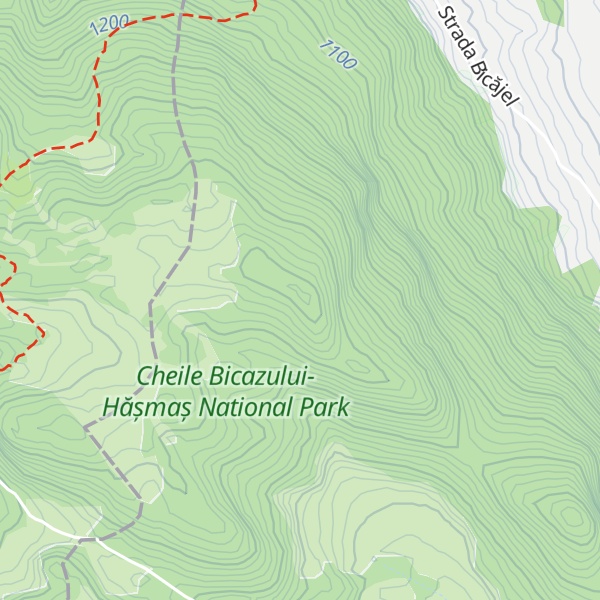 Map of Vârful Ucigașu