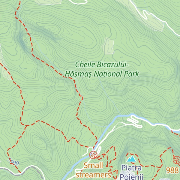 Map of Piatra Altarului