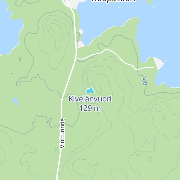 Map of Kivelänvuori