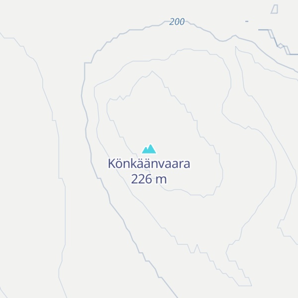 Map of Könkäänvaara