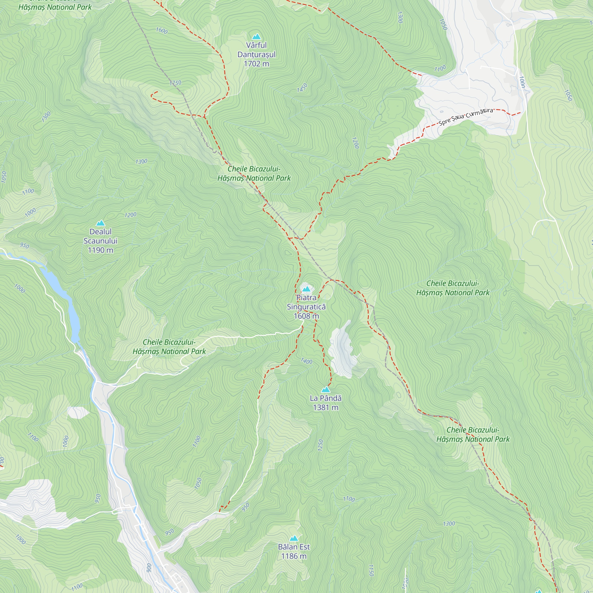 Cabana Piatra Singuratică map