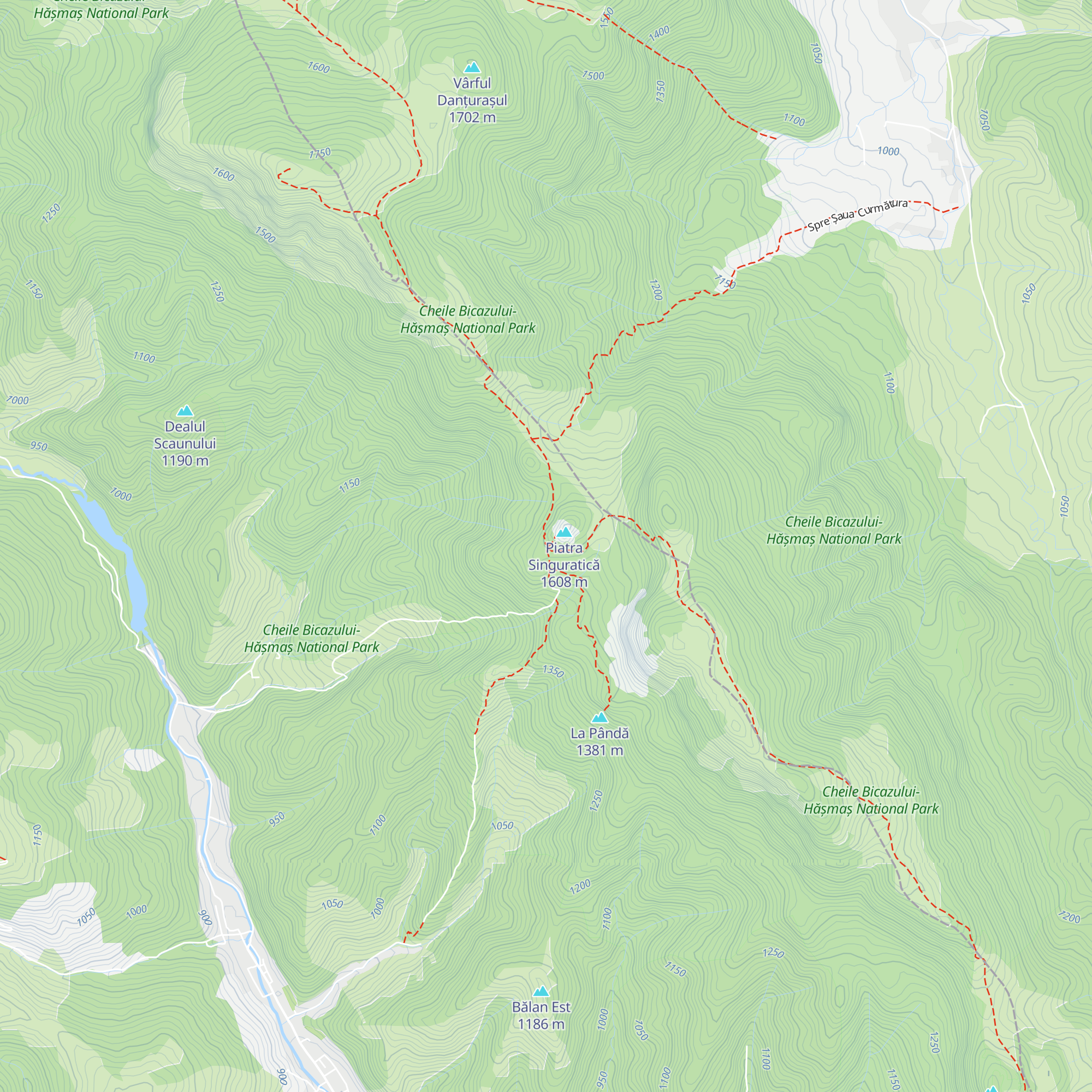 Cabana Piatra Singuratică map