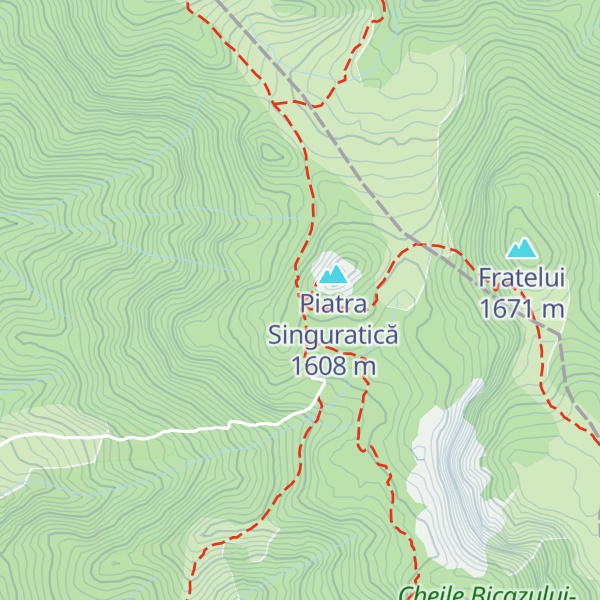 Map of Cabana Piatra Singuratică
