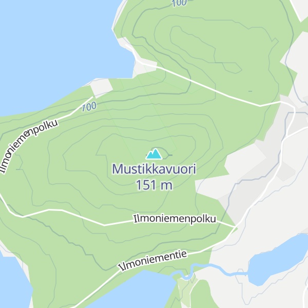 Map of Mustikkavuori