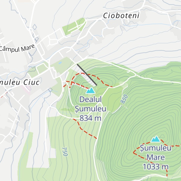 Map of Dealul Șumuleu