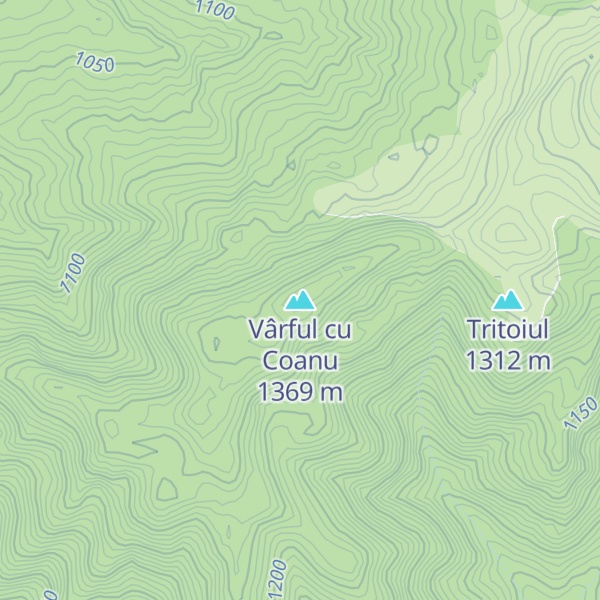 Map of Vârful cu Coanu