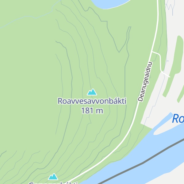 Map of Roavvesavvonbákti