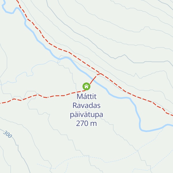 Map of Máttit Ravadas päivätupa