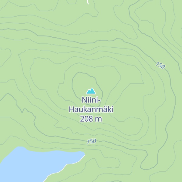 Map of Niini-Haukanmäki