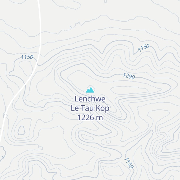 Map of Lenchwe Le Tau Kop