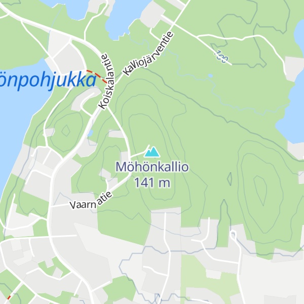 Map of Möhönkallio